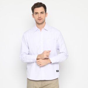 Alaska Shirt White - Kemeja Pria Warna Putih Lengan Panjang