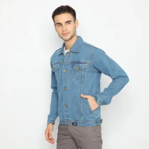 Jacket Jeans Light Blue - Gambar 2
