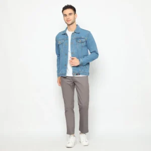 Jacket Jeans Light Blue - Gambar 5