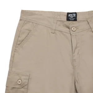Short Cargo Pants Khaki - Celana Cargo Pendek Warna Khaki - Gambar 4
