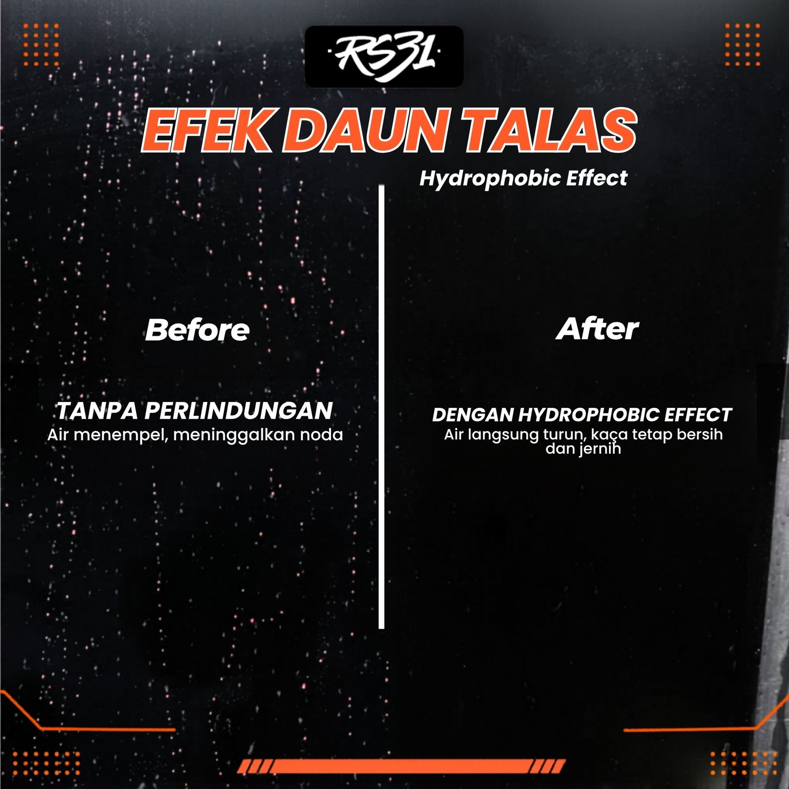 Gel Glass Cleaner – Penghilang Jamur & Kerak Air, Waterspot Remover Kaca Mobil 100ml, Aman & Efektif - Gambar 3